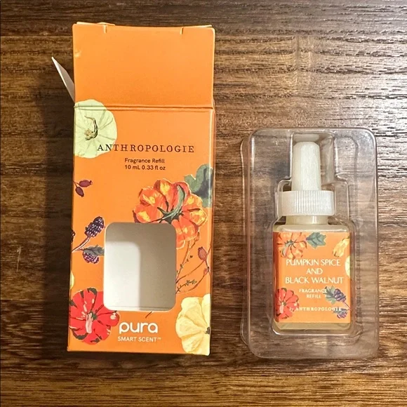 NWT Pura Scent Refill Anthropologie Pumpkin Spice & Black Walnut - Picture 3 of 7